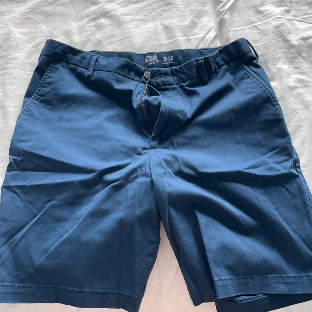 Izod Saltwater Stretch Short - Navy 34” 9.5 inseam